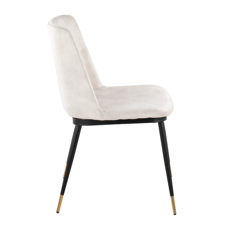 Wanda - Contemporary Chair (Set of 2) - Black / Beige by HouseOfZazla