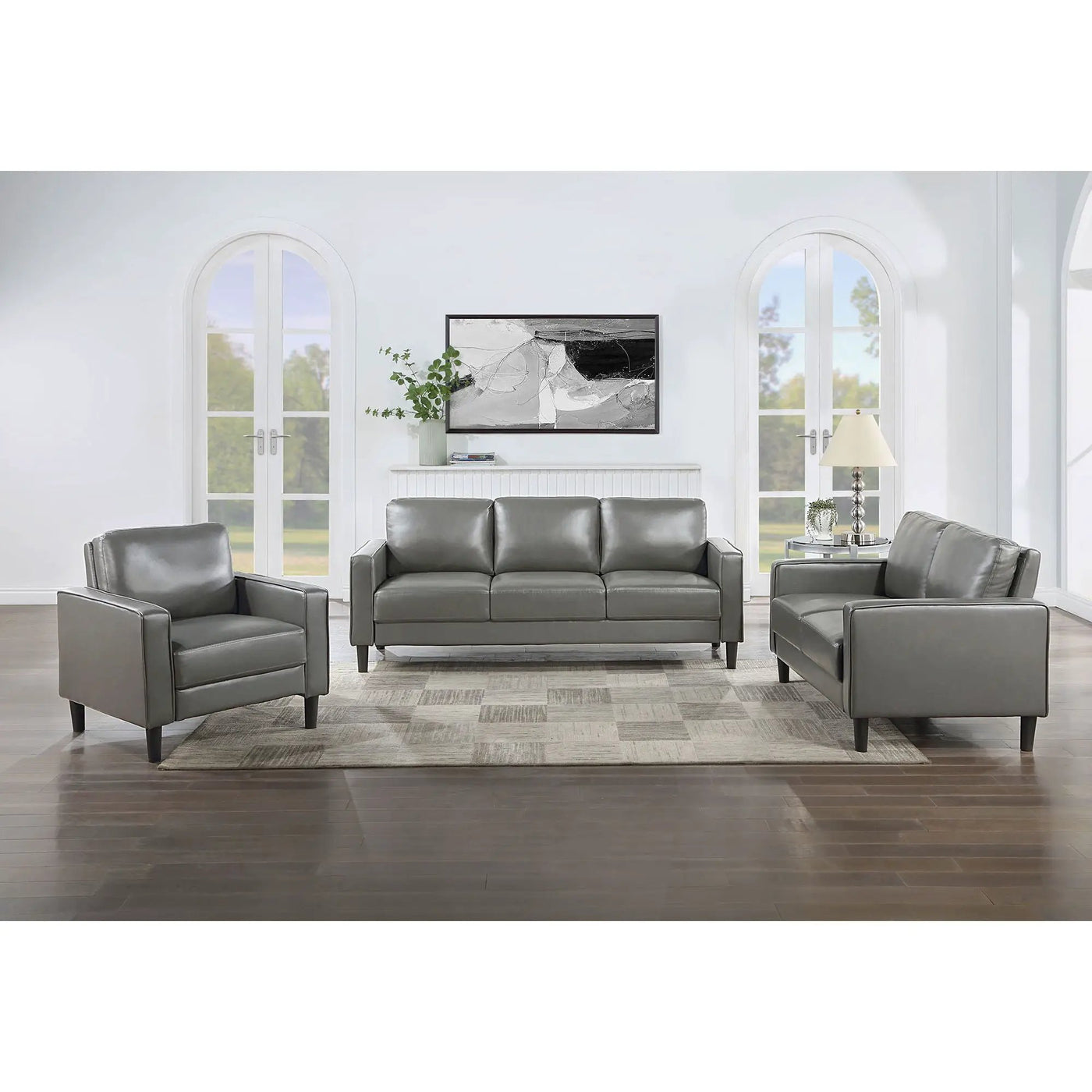 Farallone - Track Arm Sofa Set by HouseOfZazla