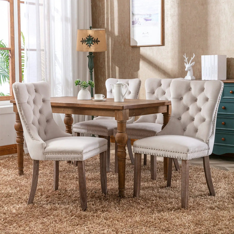 Nikki - High-End Tufted Dining Chair (Set of 2) by HouseOfZazla