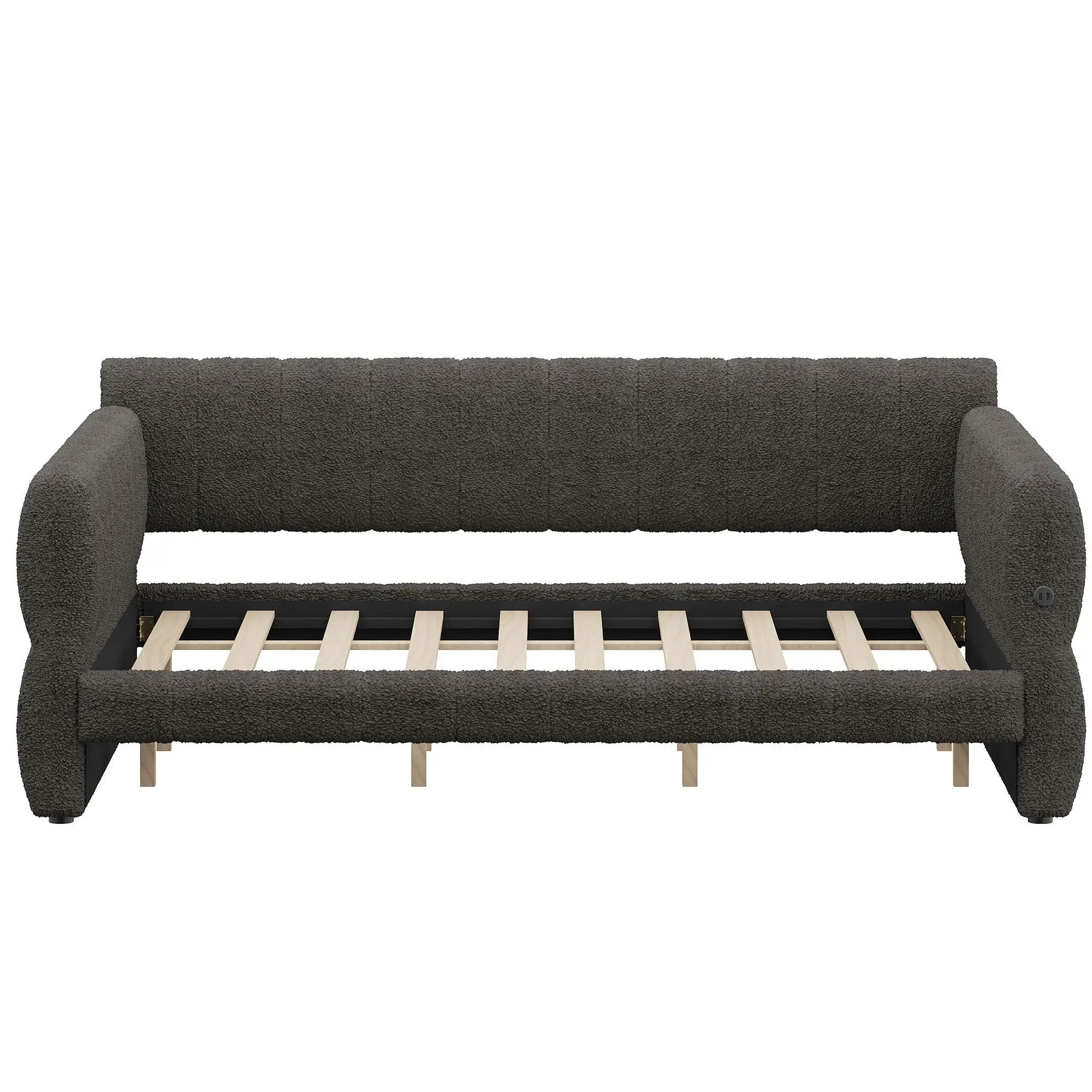 Upholstered Platform Bed With USB Charging by Unique Piece Furniture