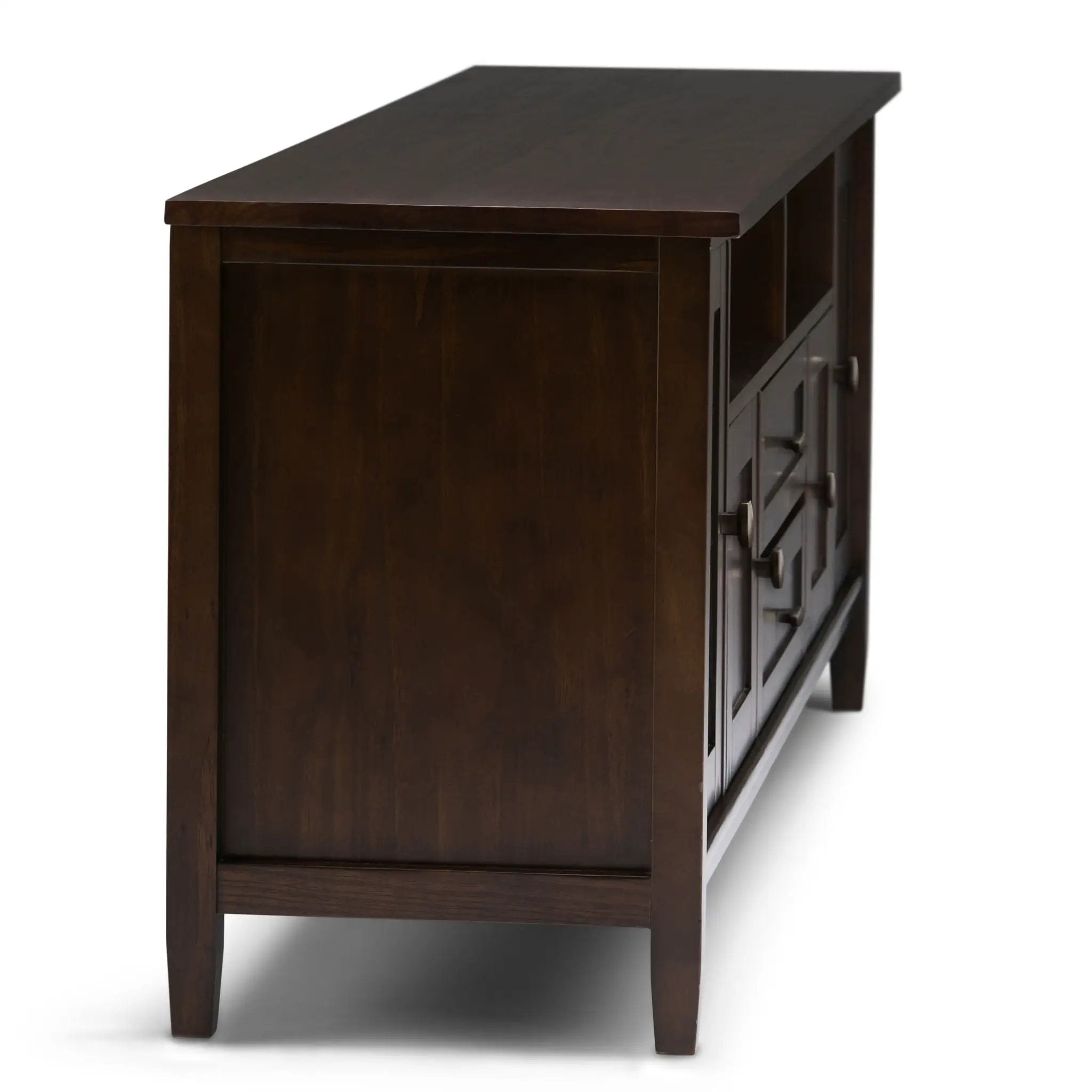 Warm Shaker - TV Media Stand Handcrafted - Tobacco Brown by HouseOfZazla
