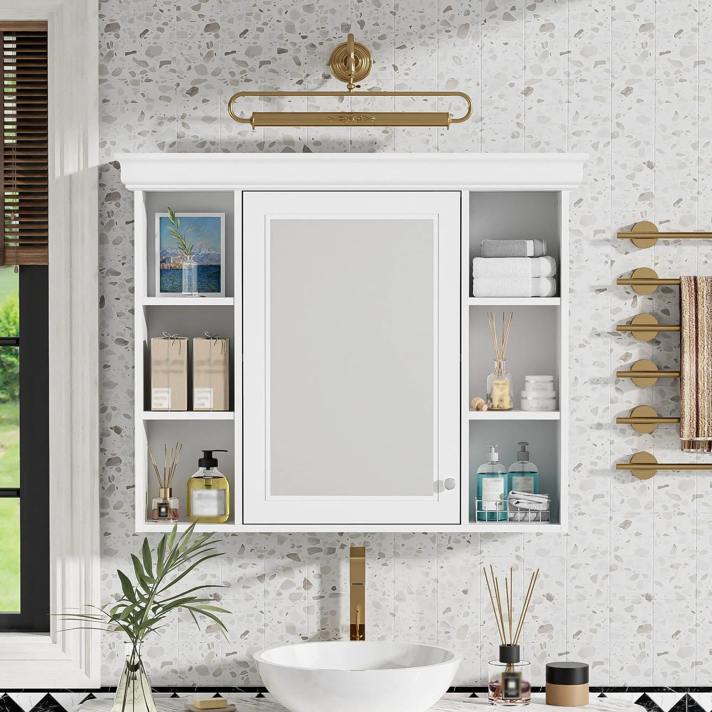 Wall Mounted Bathroom Storage Cabinet With Mirror Door by Unique Piece Furniture