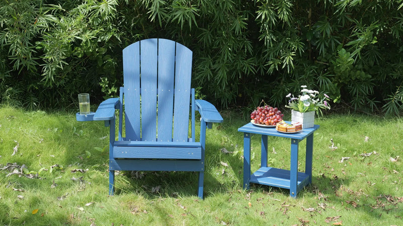 Outdoor Adjustable Lounge Chair with Cup Holder by HouseOfZazla