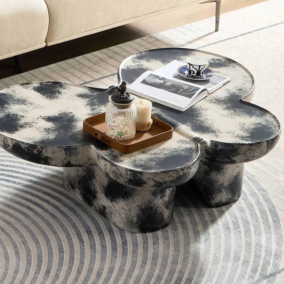 Butterfly Design Style Coffee Table – Imitation by HouseOfZazla