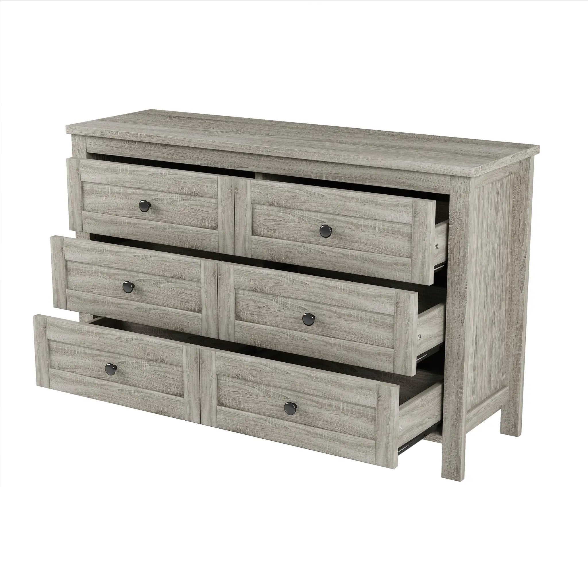 3-Pieces Bedroom Set Queen Size Farmhouse Platform Bed with Storage Headboard and Charging Station by HouseOfZazla