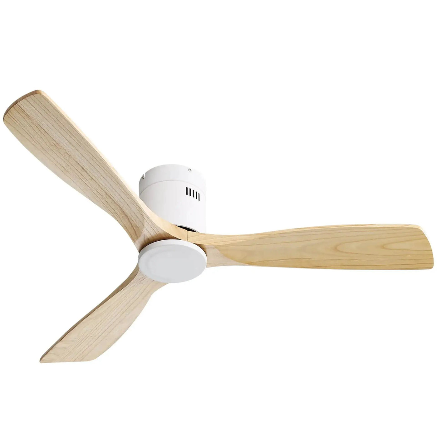 Low Profile Ceiling Fan DC, 3 Blade, Noiseless Reversible Motor, Remote Control by Unique Piece Furniture
