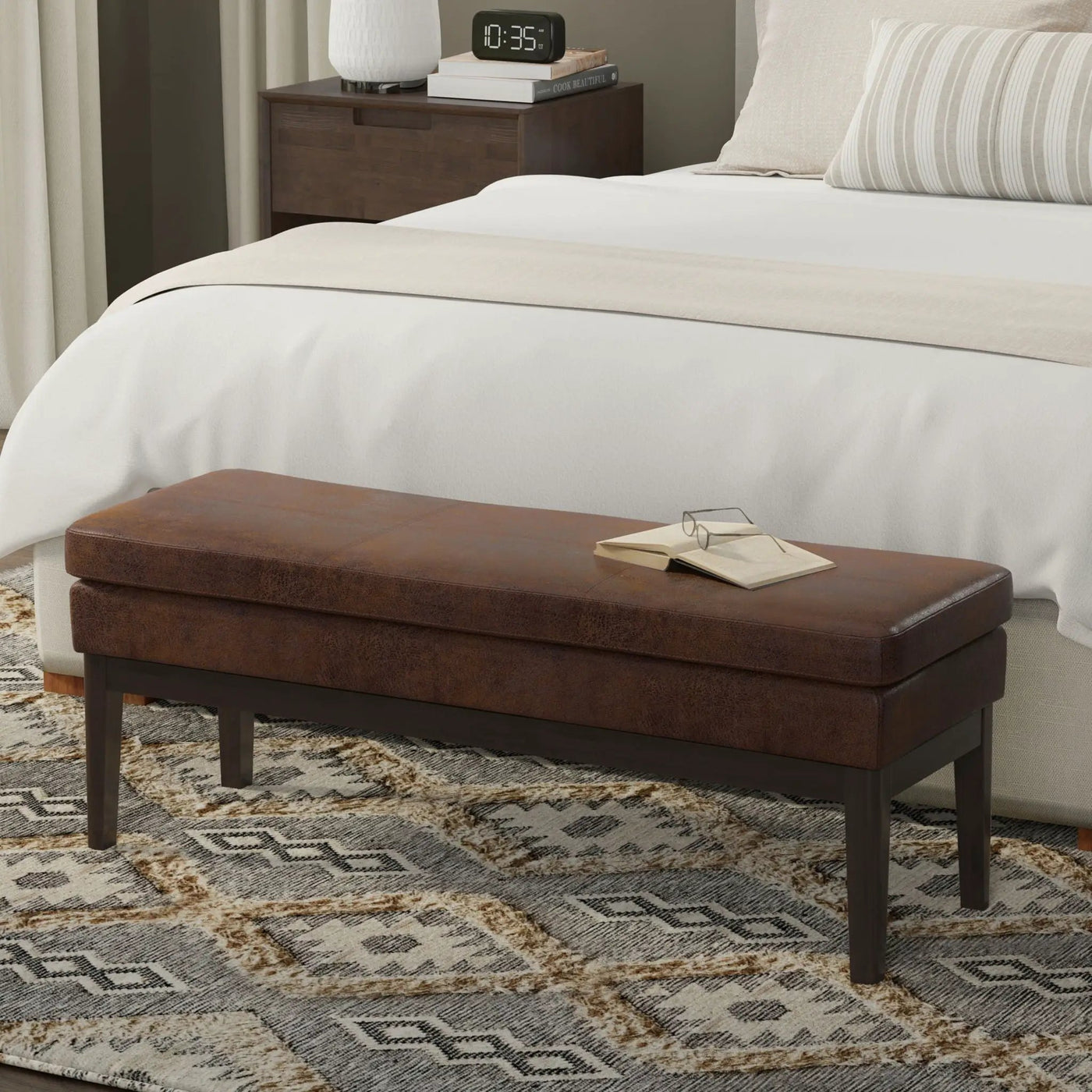 Carlson - Ottoman Bench, Mid Century Design by Unique Piece Furniture