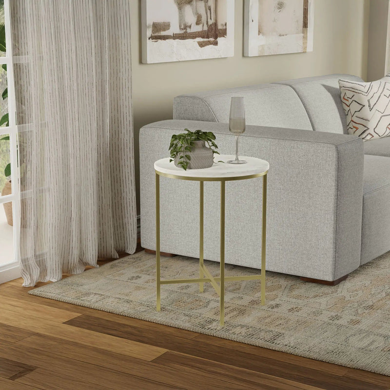 Tara - Side Table - Gold by HouseOfZazla