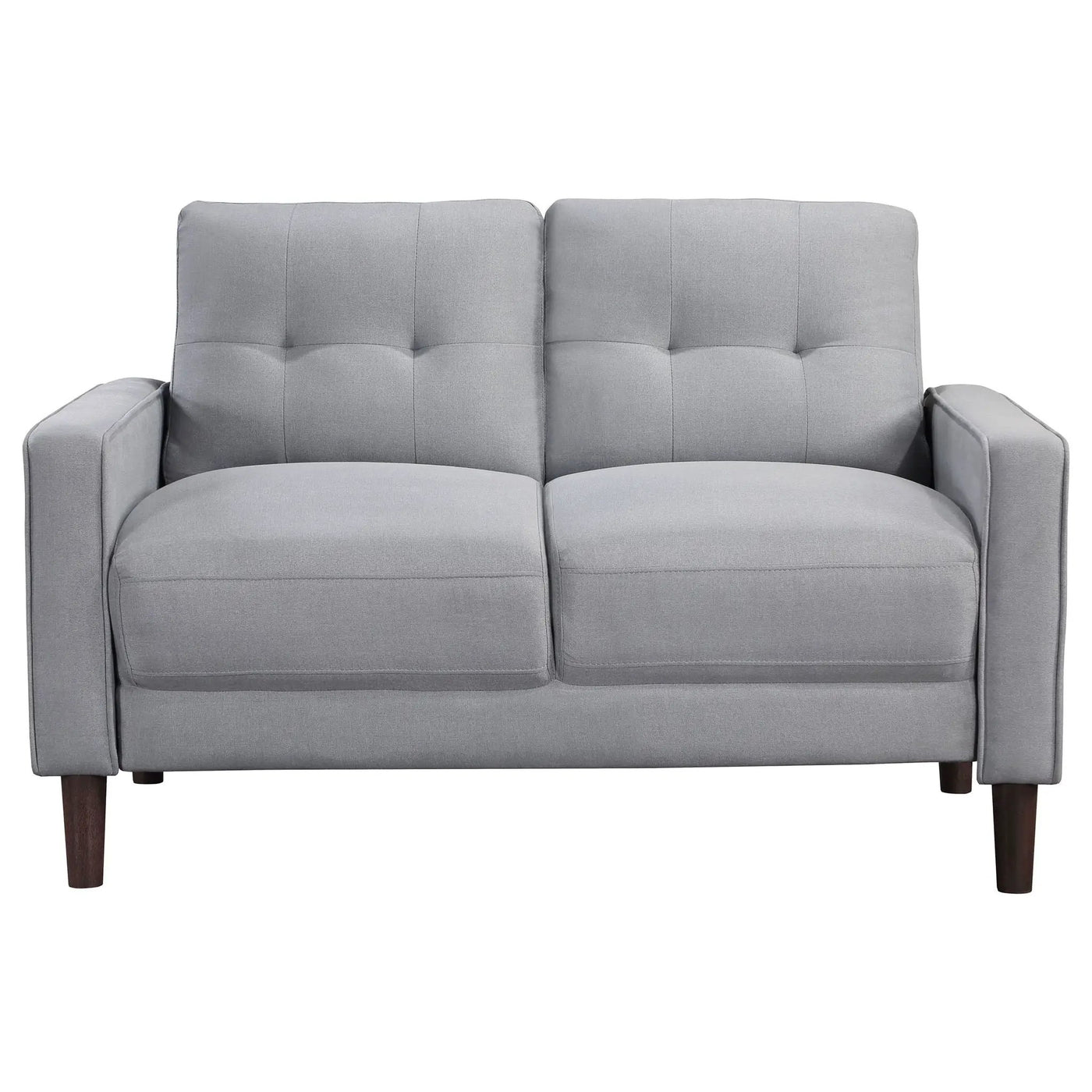 Harvey - Tufted Loveseat With Track Arm Design by HouseOfZazla
