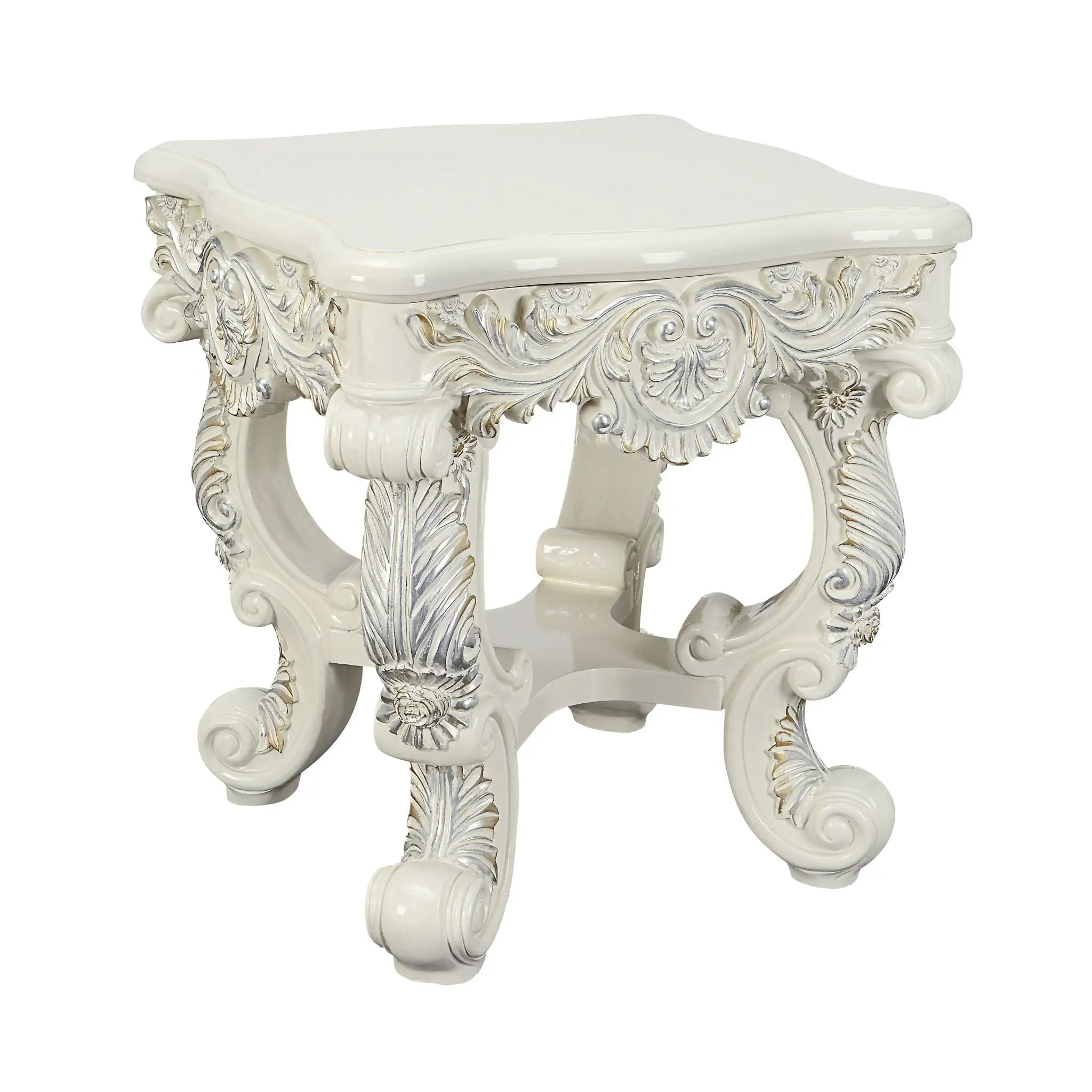 Adara Elegant White Coffee Table by HouseOfZazla
