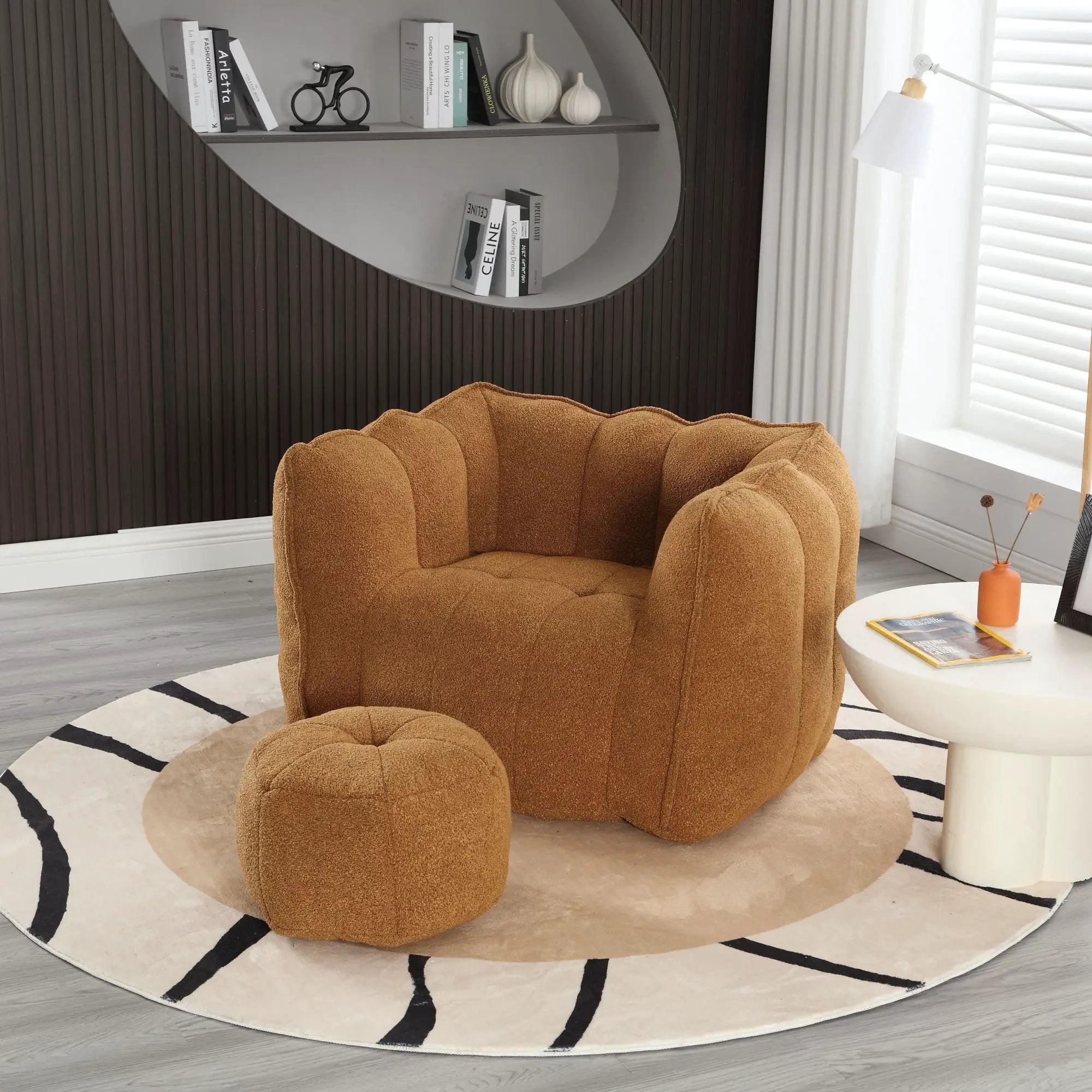 Soft Bean Bag Chair With High Resilient Foam by HouseOfZazla