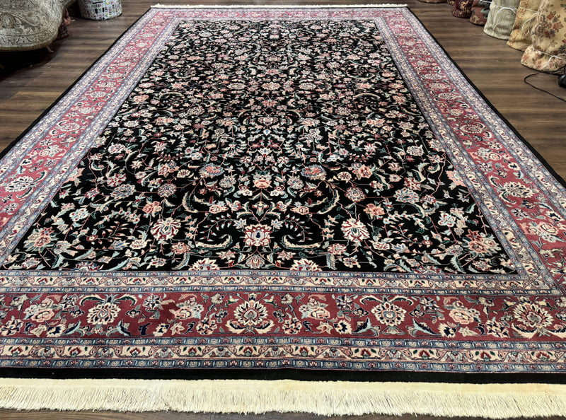 Large Sino Persian Rug 10x15, Floral Allover, Hand Knotted Wool Carpet, Fine by Jewel Rugs