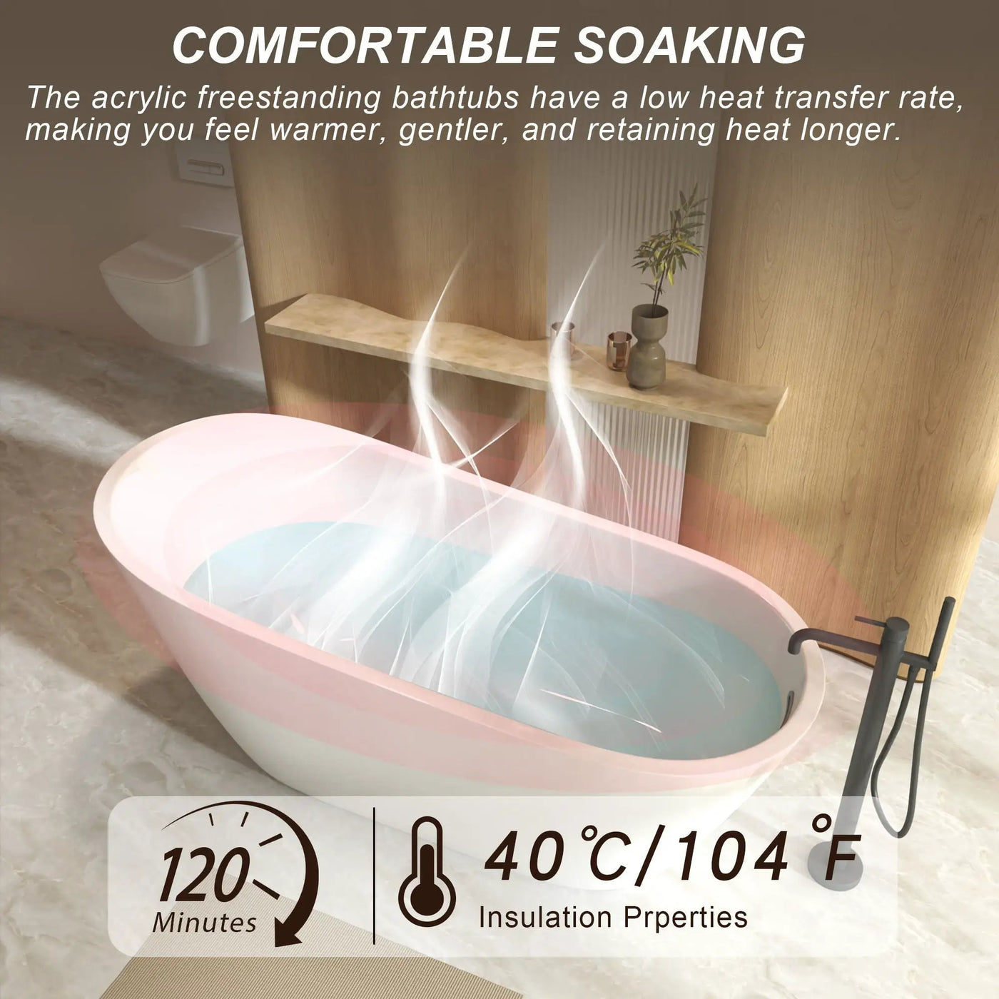 Special-Shaped Freestanding Slipper Bathtub, Overflow & Pop Up Drain by HouseOfZazla