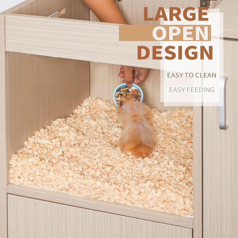 4 Tier Hamster Cage With Acrylic Windows And Storage Cabinet by HouseOfZazla
