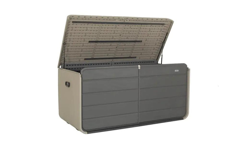 260 Gallon Plastic Deck Box - Large Patio Storage Box by HouseOfZazla
