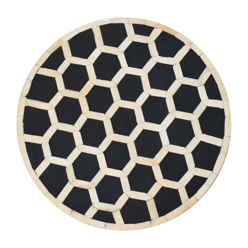 Inlay Bone Tripod Stool - Honey Caramel by HouseOfZazla