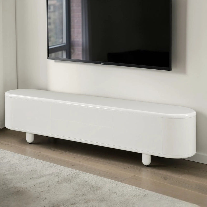 Keely - TV Stand - Gloss White by HouseOfZazla