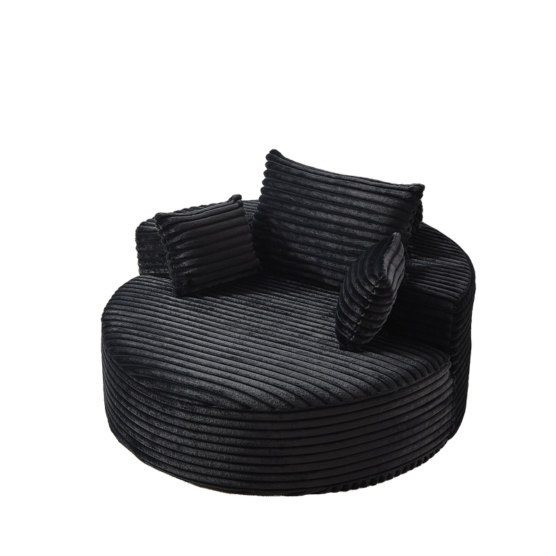 Fluffy Modern Sleeper Chair in Corduroy by HouseOfZazla