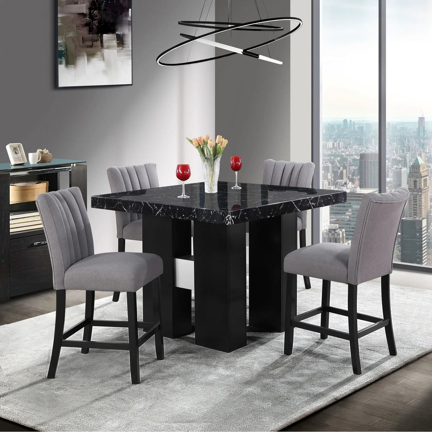 Mikha - Bar Table And Bar Stool by Unique Piece Furniture