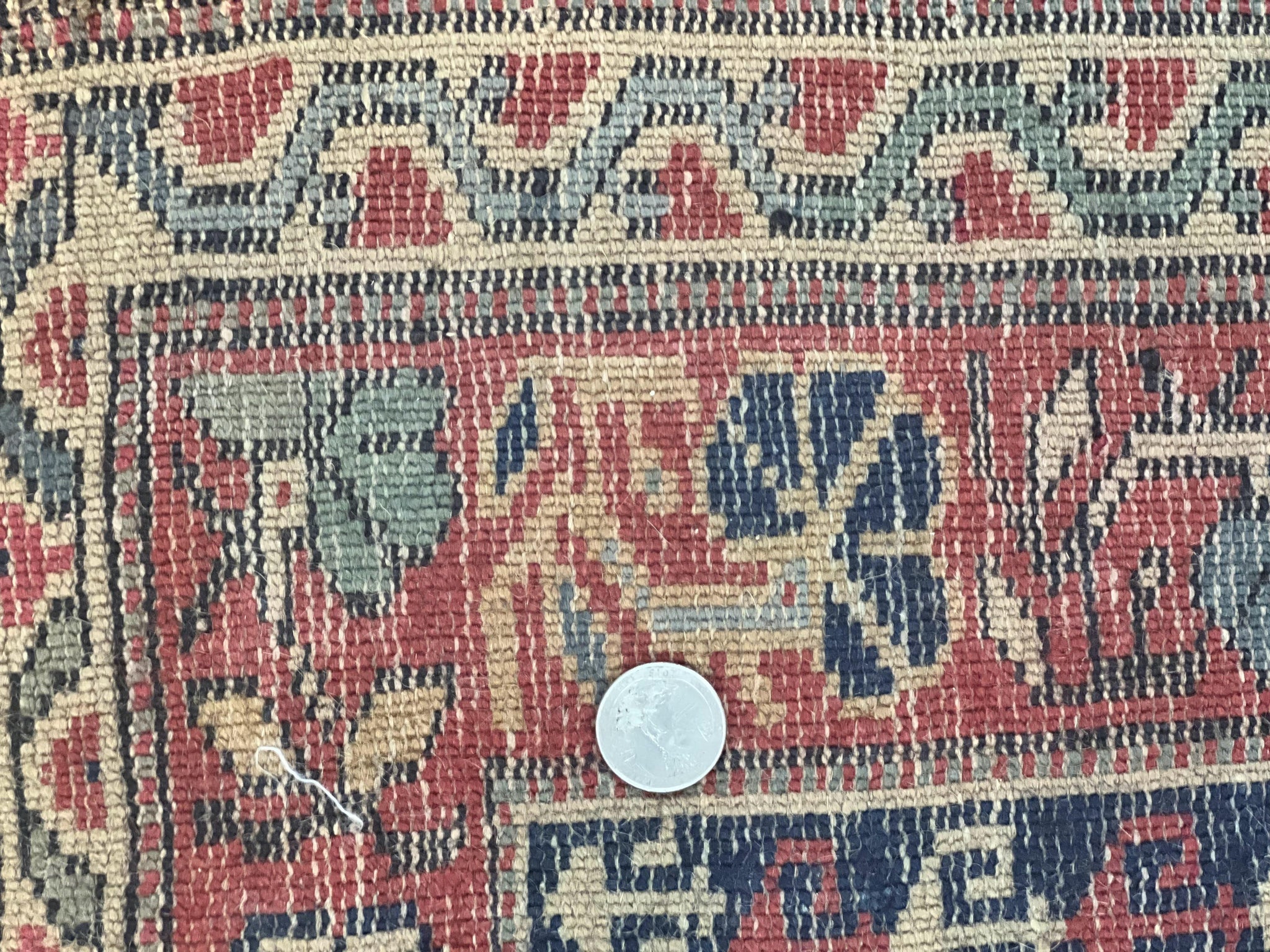 Antique Turkish Sparta Rug 3x4, Geometric Caucasian Pattern, Vintage Handmade Tribal Wool Carpet by Jewel Rugs