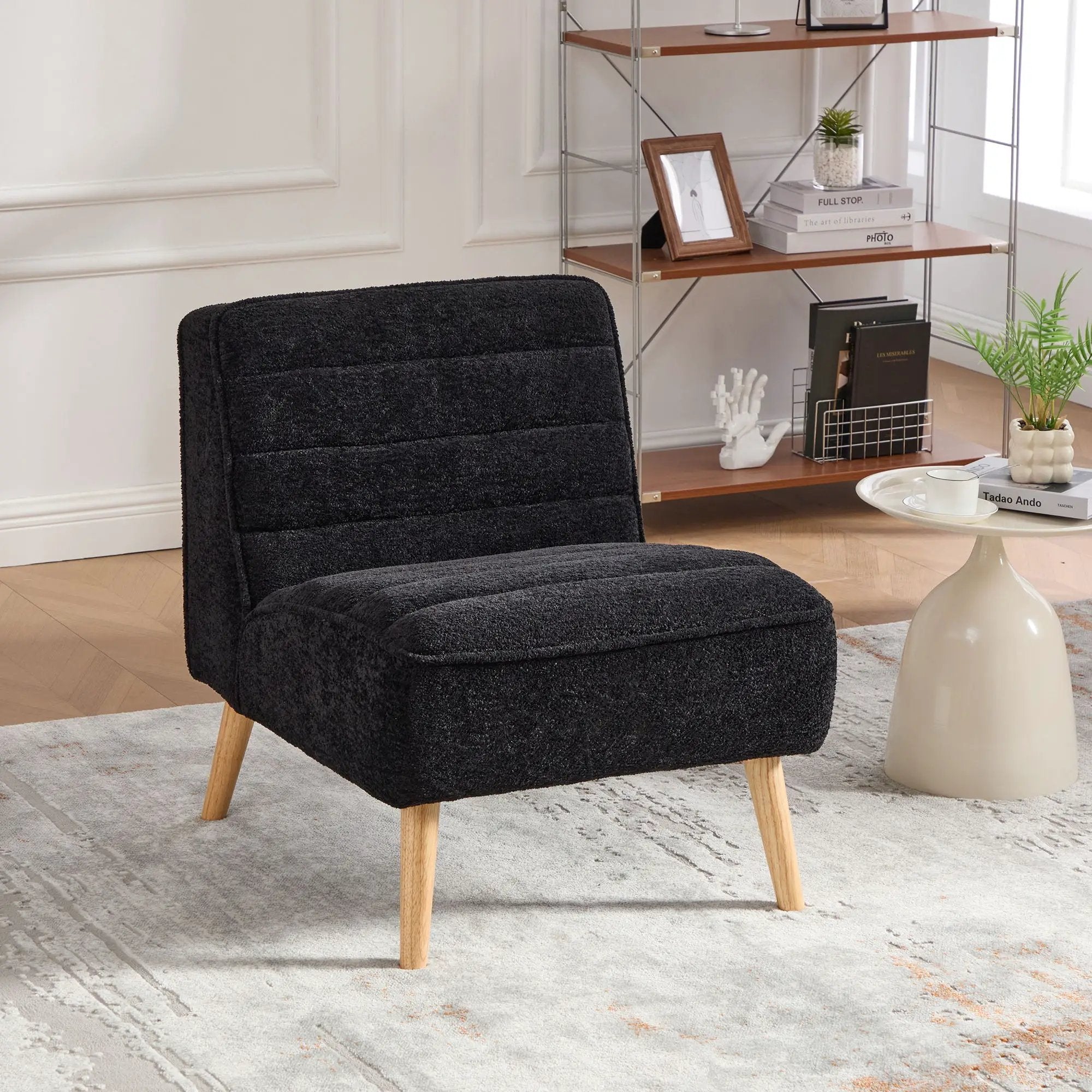 Upholstered Armless Accent Chair by Unique Piece Furniture