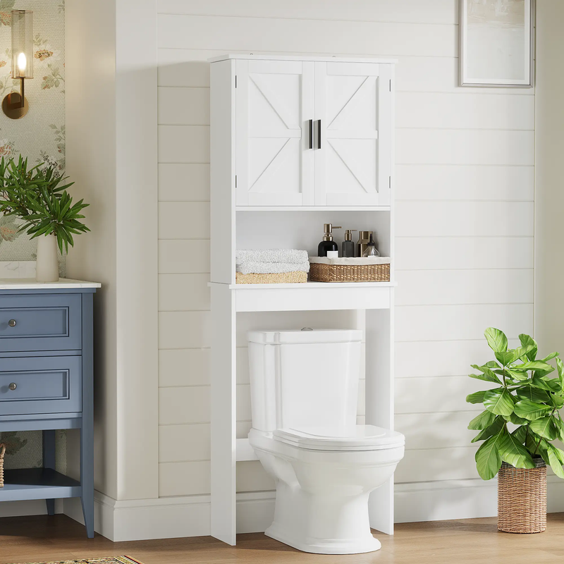 Over The Toilet Storage Cabinet with Adjustable Shelf by HouseOfZazla