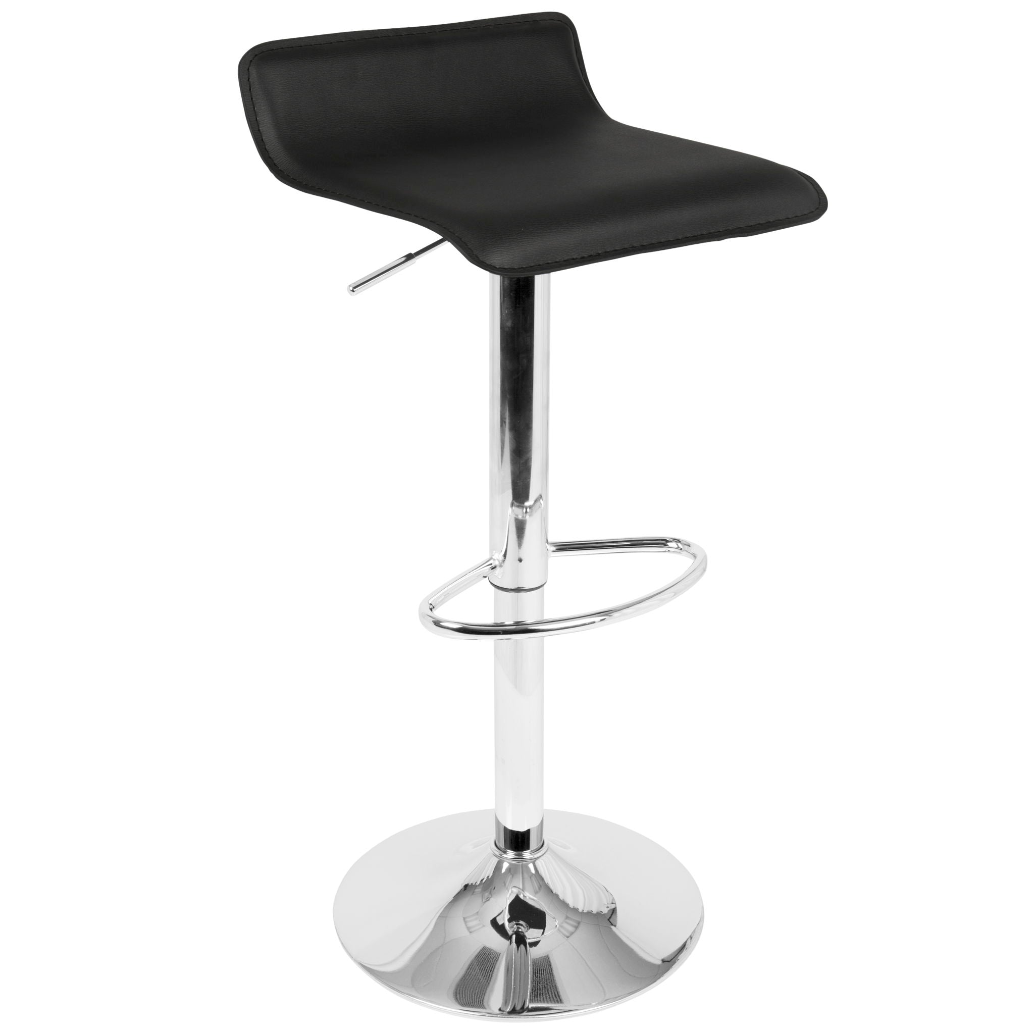 Ale - 3 Piece Bar Set Bistro Round Contemporary Adjustable Oval Footrest by HouseOfZazla