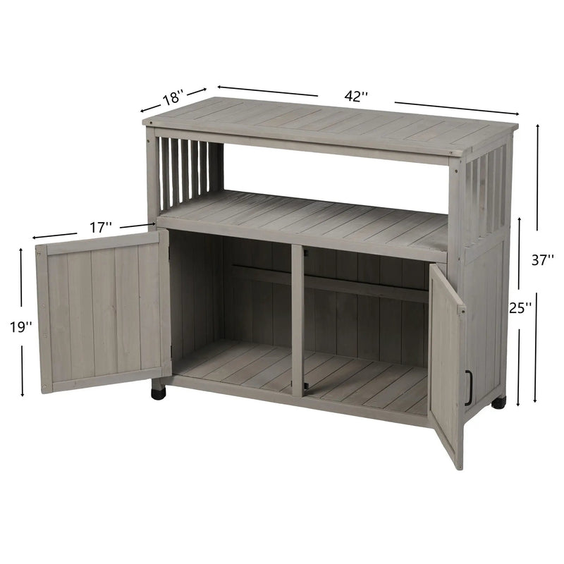 Patio Bar Table Set With Storage by Unique Piece Furniture