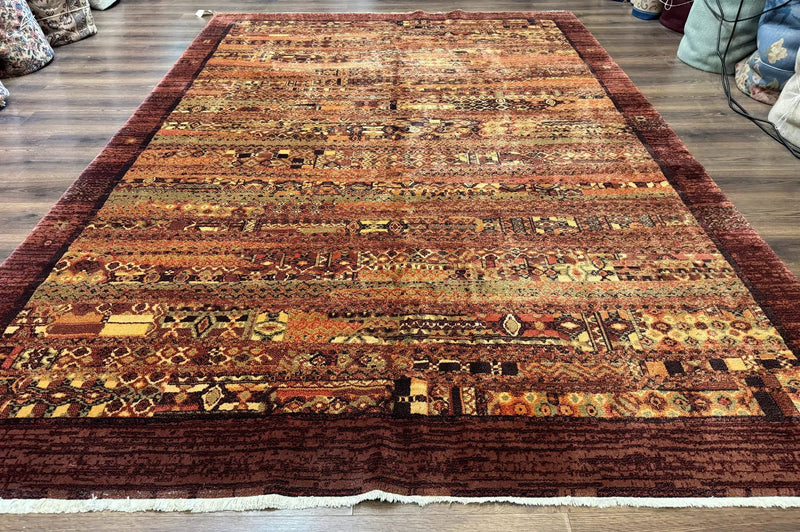 Couristan Rug 8x11 Brown Contemporary Wool Belgium Power Loomed Carpet by Jewel Rugs