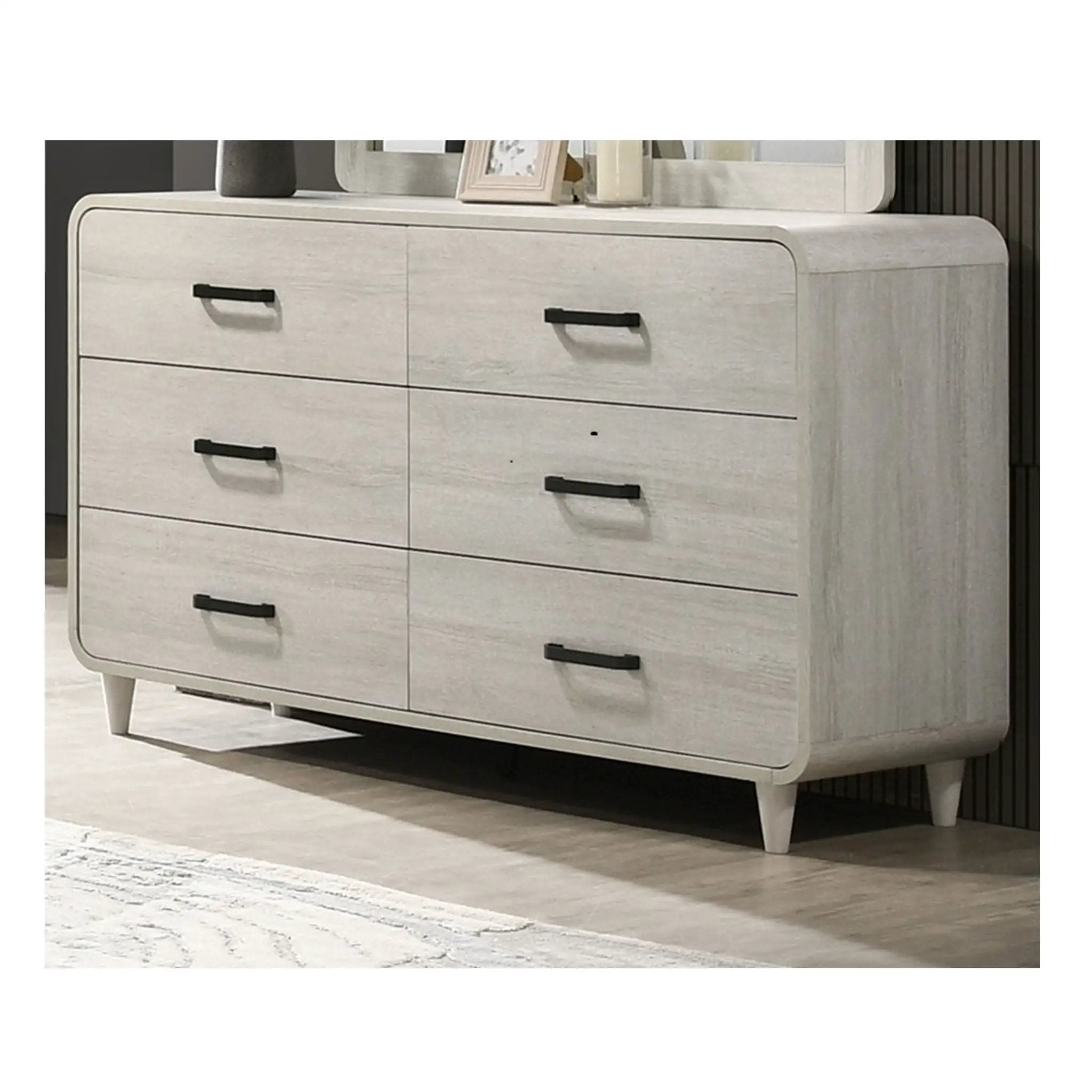 6 Drawer Dresser With Ample Storage Space - Antique White by Unique Piece Furniture