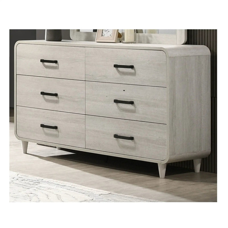 6 Drawer Dresser With Ample Storage Space - Antique White by Unique Piece Furniture