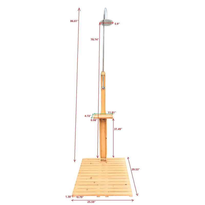 Outdoor Garden Pool Shower With Chassis Board For Patio by HouseOfZazla