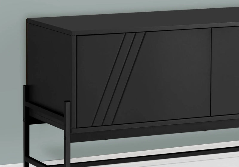 TV Stand, Modern Design Console, Media Entertainment Center, Storage Cabinet, Contemporary & Modern - Black by Unique Piece Furniture