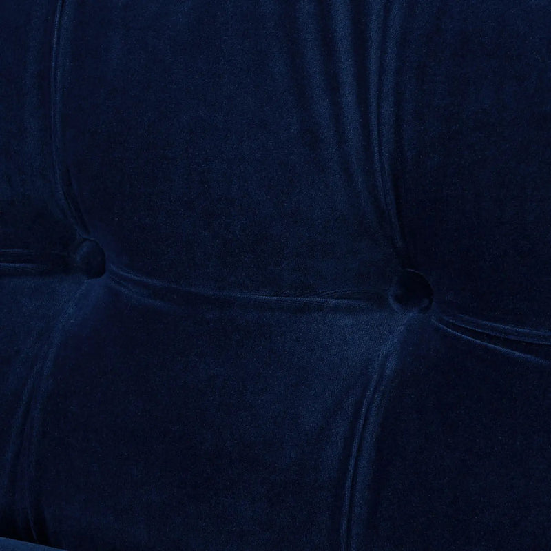 Jack - Modern Tuxedo Tufted Sofa - Navy Blue by HouseOfZazla