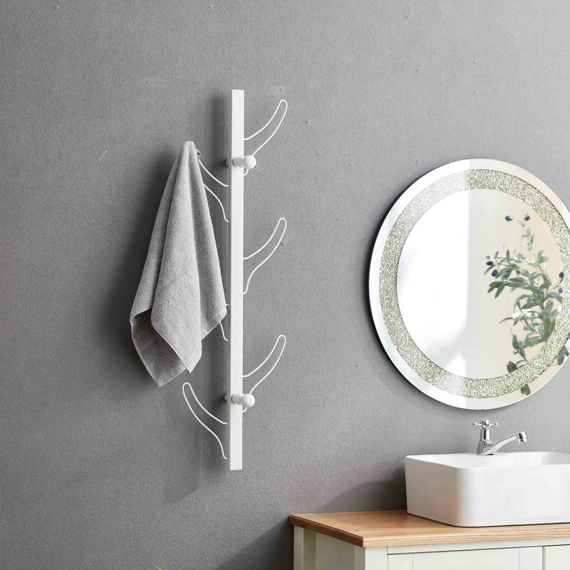 Vertical Eight Hook Coat Rack Wall Mount by Unique Piece Furniture