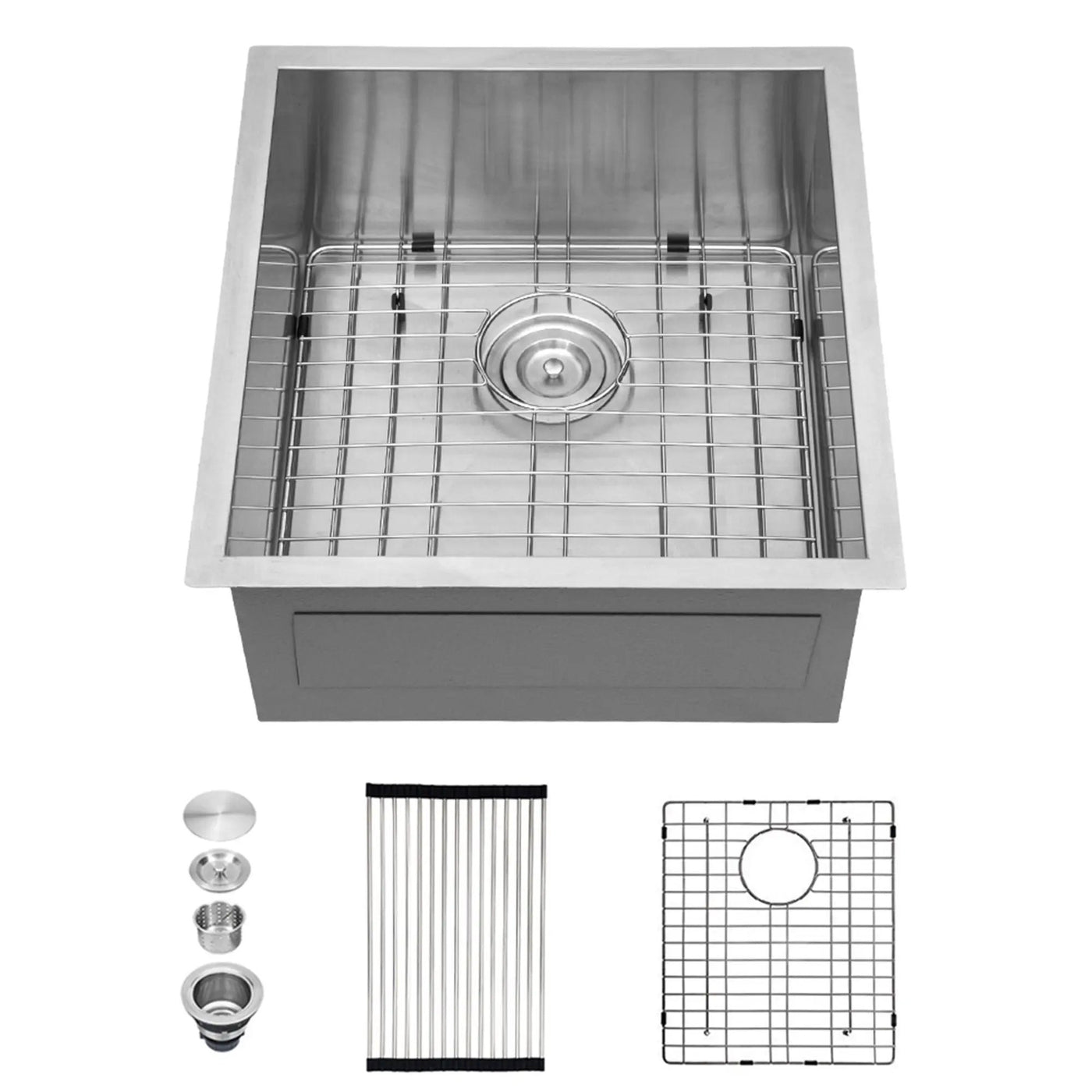 Modern Style Undermount Sink With Stainless Steel, Deep Single Bowl by HouseOfZazla