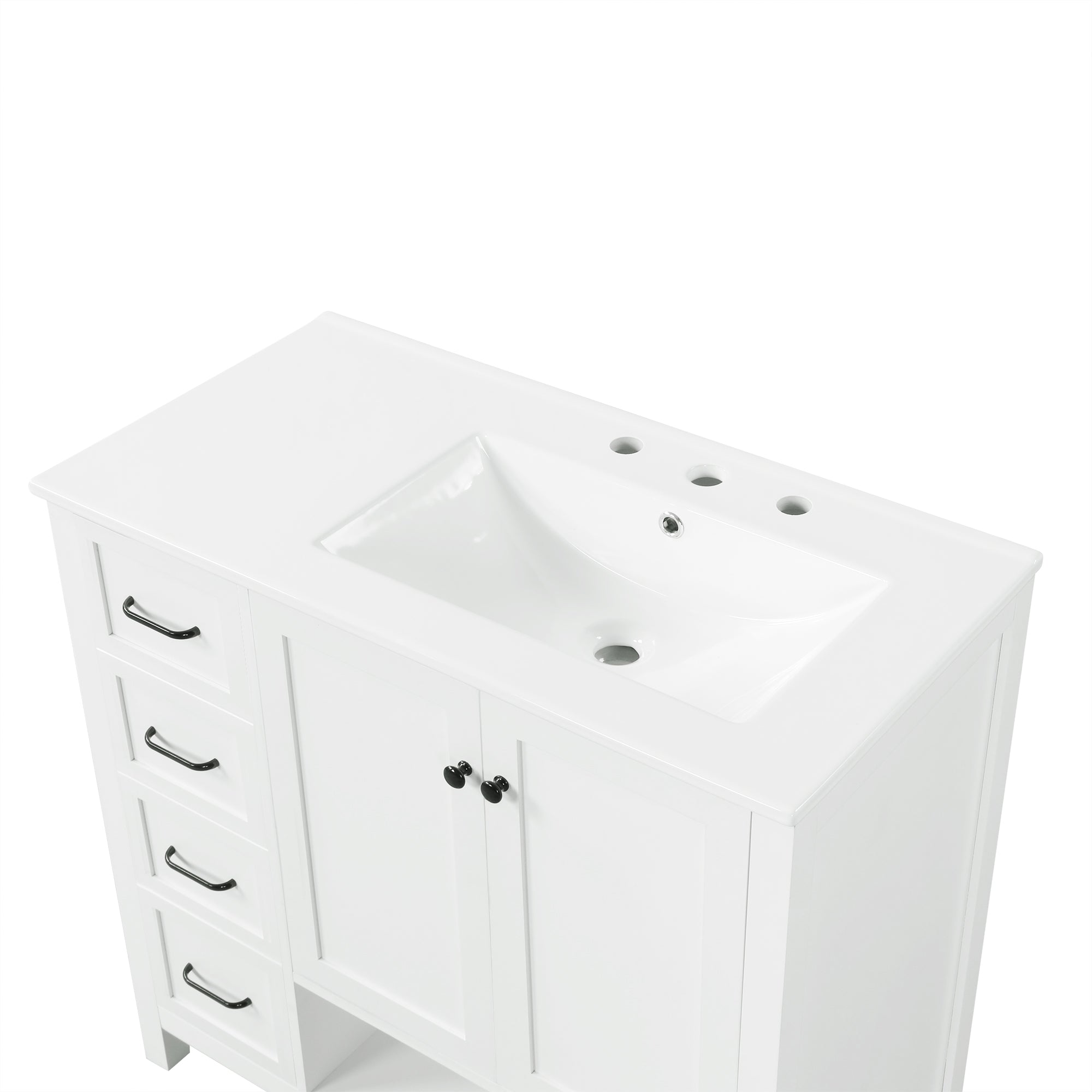 36" Bathroom Vanity with Sink Top and Storage Cabinet by HouseOfZazla