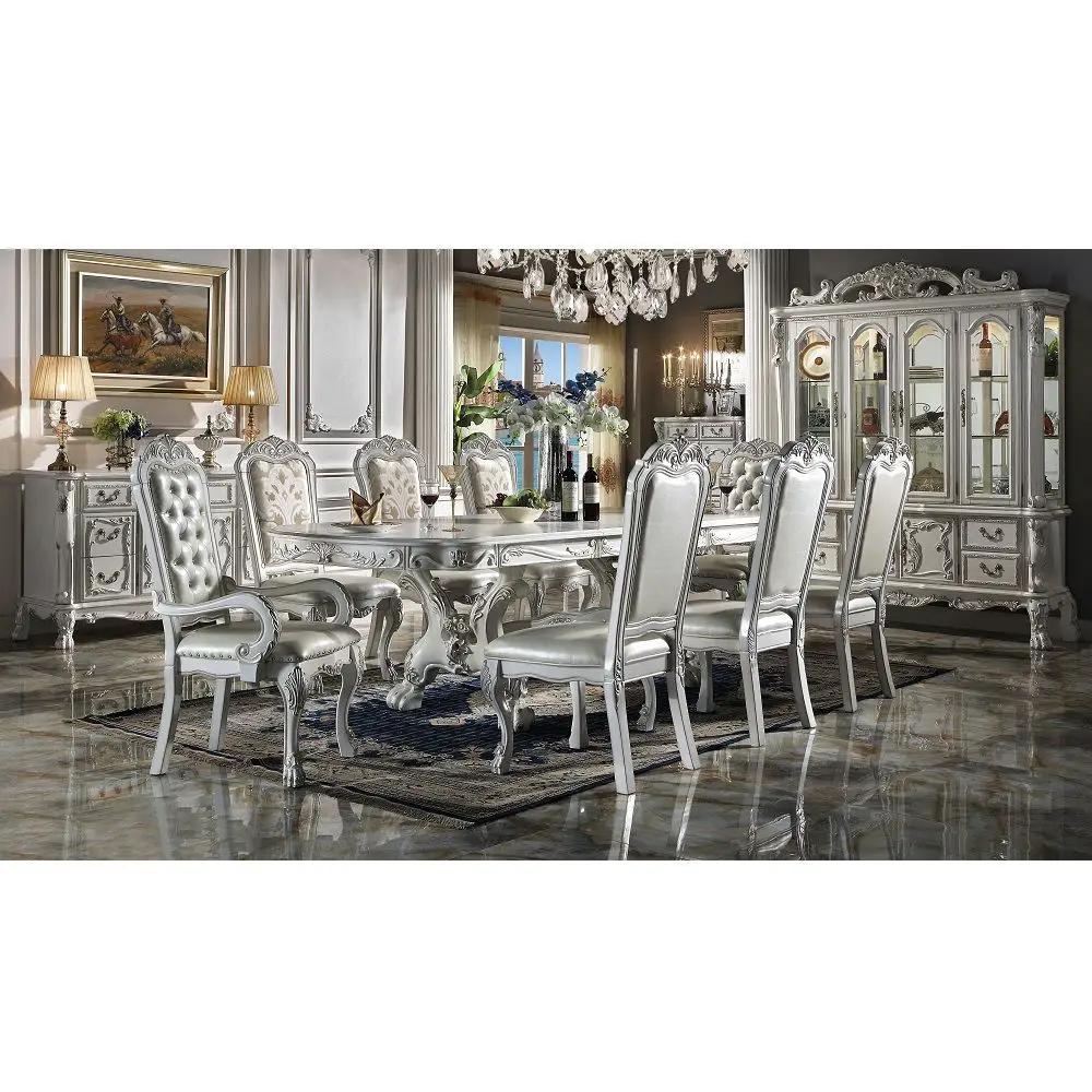 Dresden - Synthetic Leather Arm Chair (Set of 2) - Bone White by Unique Piece Furniture