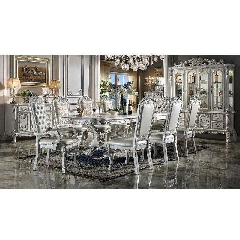 Dresden - Synthetic Leather Arm Chair (Set of 2) - Bone White by Unique Piece Furniture