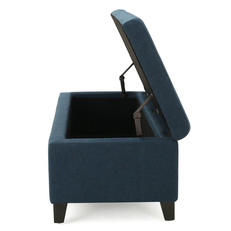 Upholstered Storage Ottoman Bench, Foot Rest For Bedroom by HouseOfZazla