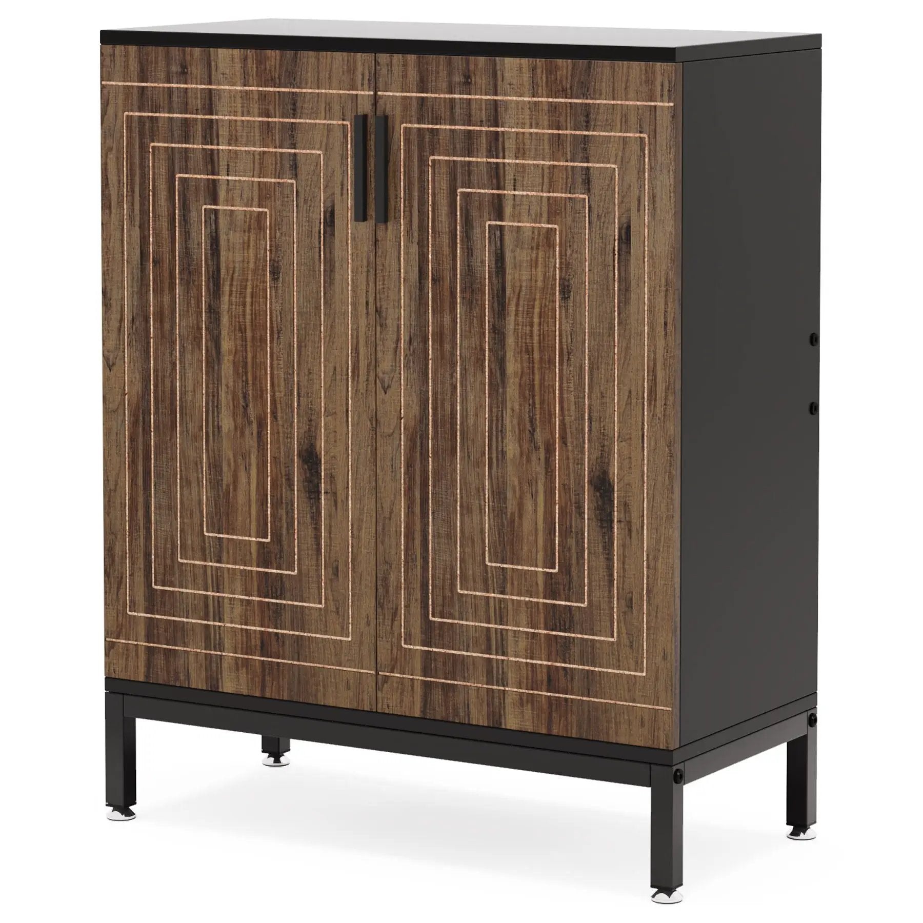 Shoe Cabinet With Doors, 5 Tiers Shoe Storage Organizer by HouseOfZazla