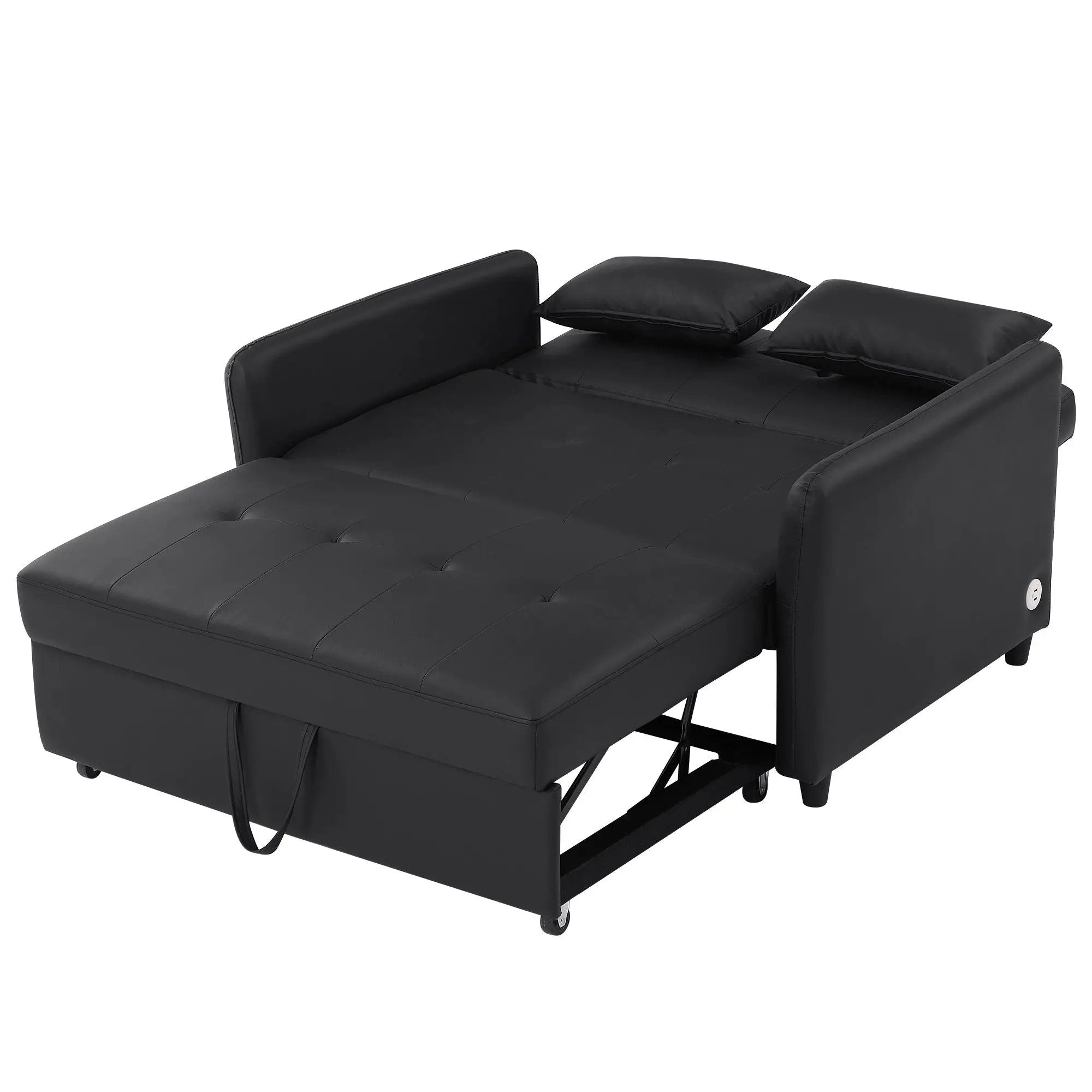 Convertible Sleeper Sofa Bed With 3 USB Ports by HouseOfZazla