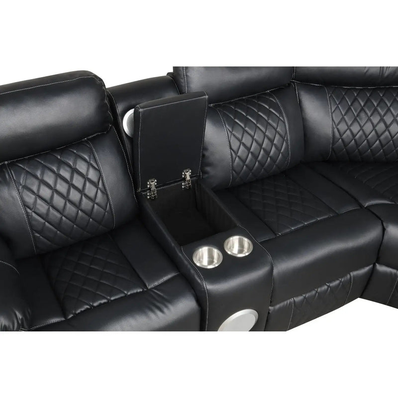 Lacrosse - Power Reclining Sectional Sofa by HouseOfZazla