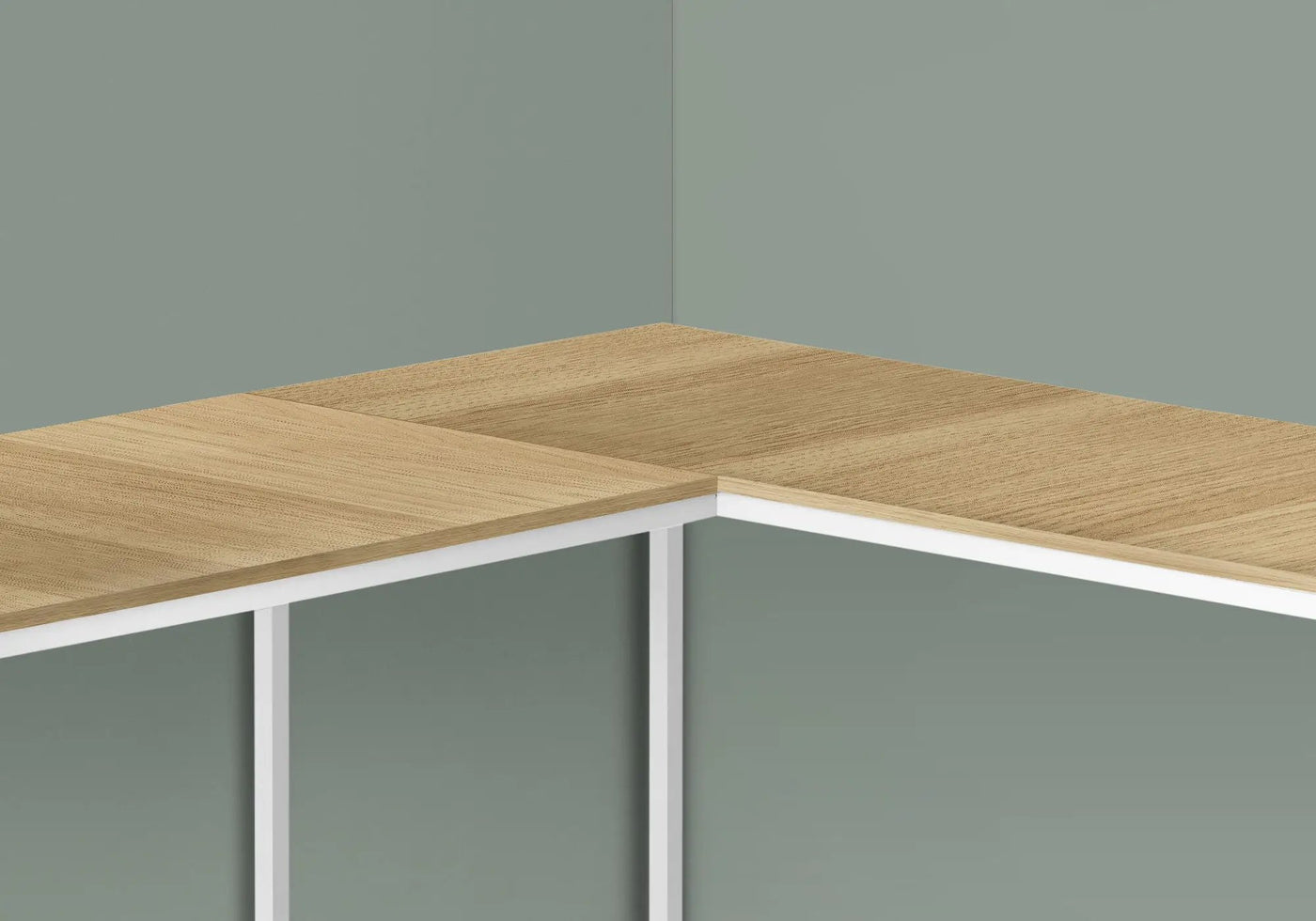 Computer Desk, Home Office, Corner, L Shape, Laptop, Marble Look Contemporary & Modern by Unique Piece Furniture