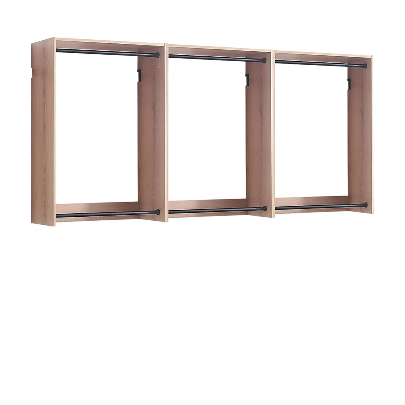 Devi - Wall Mounted Wood Closet System, Modular Units by HouseOfZazla