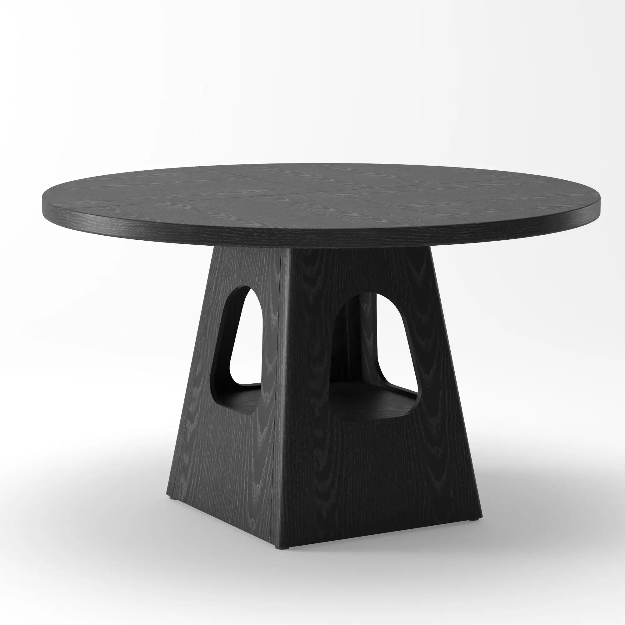 Farmhouse Round Dining Table With Storage Base by Unique Piece Furniture