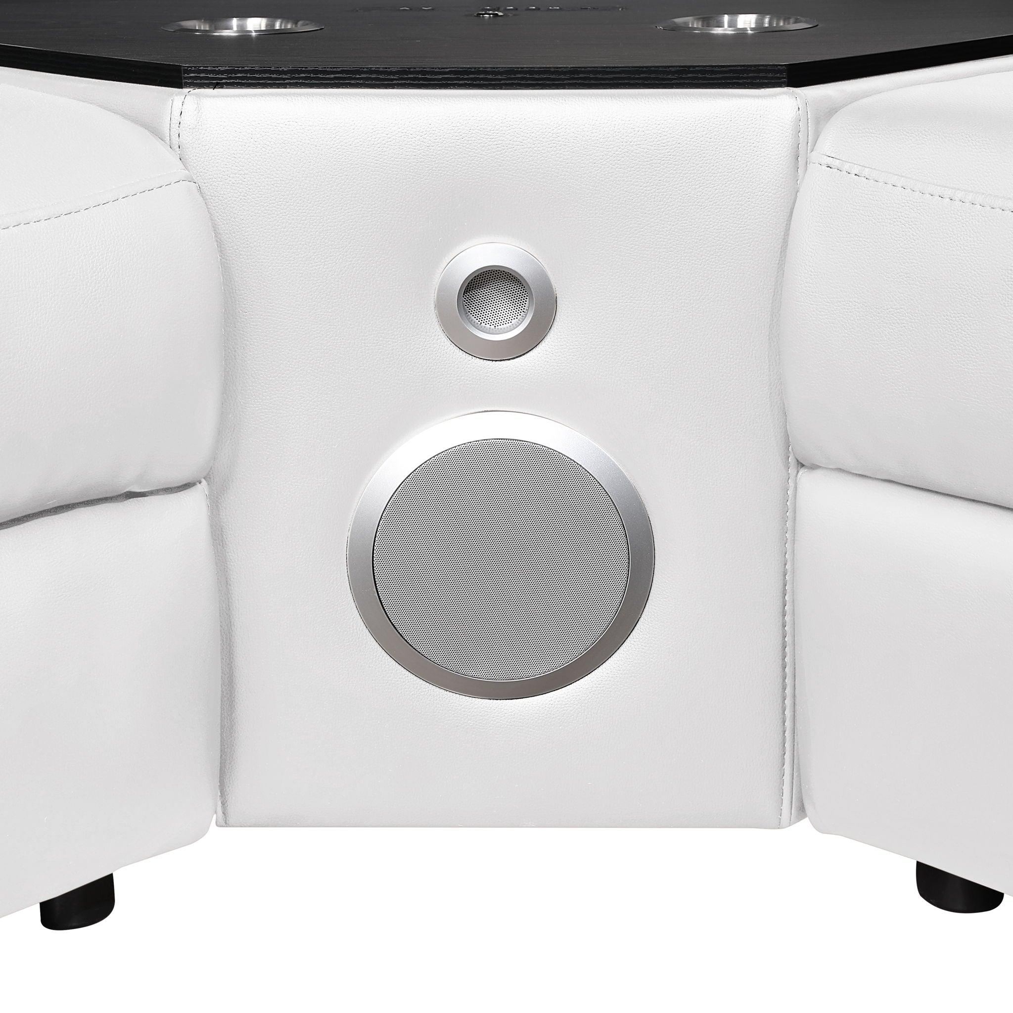 Nova - Sectional With Bluetooth Speaker, LED And Lifting Wine Cabinet by HouseOfZazla