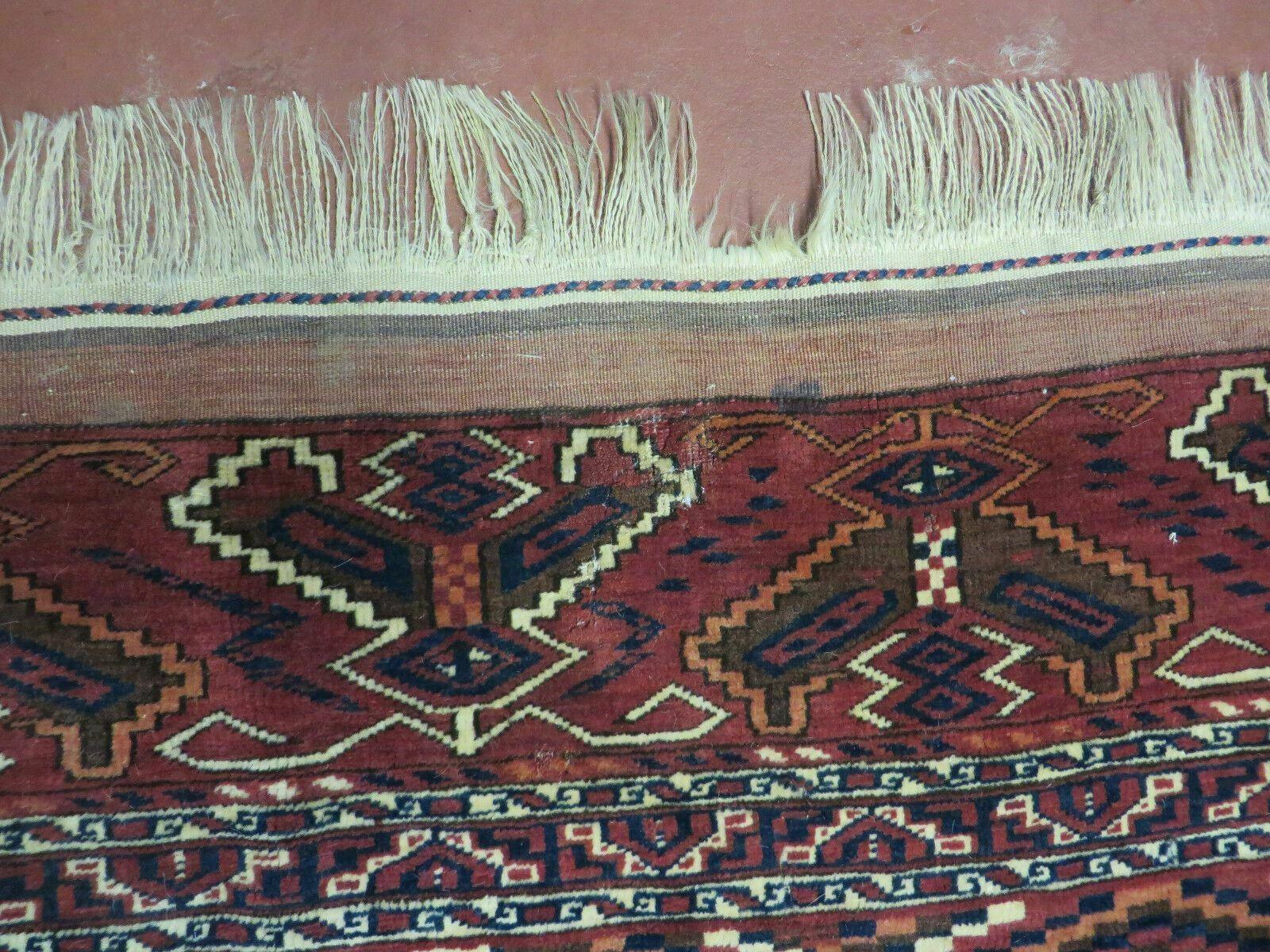 4' X 8' Antique Handmade Russian Bokhara Turkoman Yamud Wool Rug Carpet Nice by Jewel Rugs
