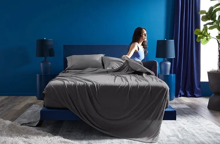 BedGear Dri-Tec Sheet Set, Grey, Split Head Cal King by HouseOfZazla