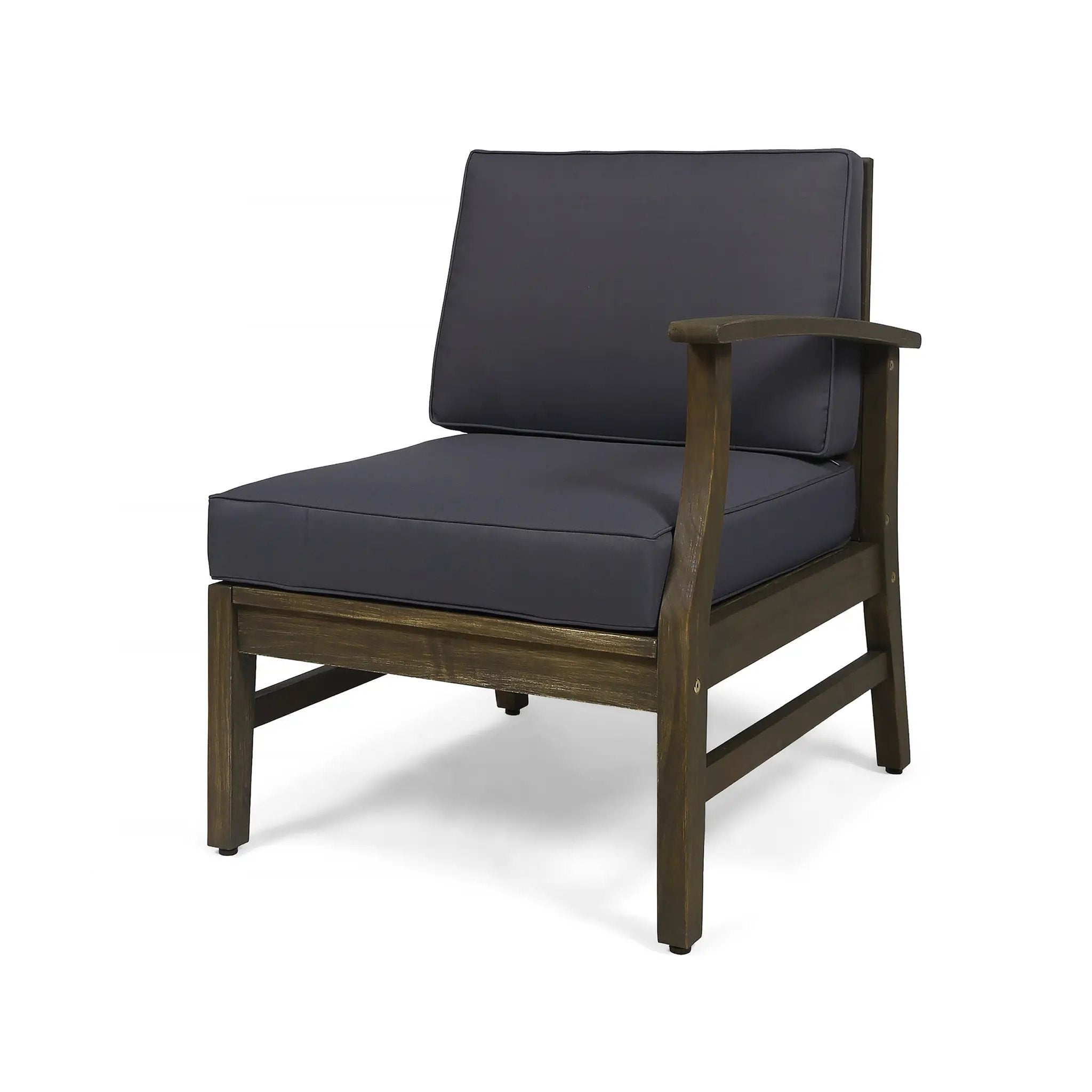 Perla 6-Piece Dark Grey Outdoor Sofa Set by HouseOfZazla